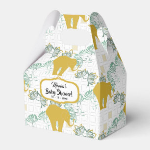 Elephant Safari Floral Jungle Zoo Baby Shower Favour Box