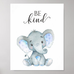 Elephant Safari Nursery Wall Art Animal Quote