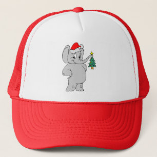 Elephant (Santa Hat) Trucker Hat