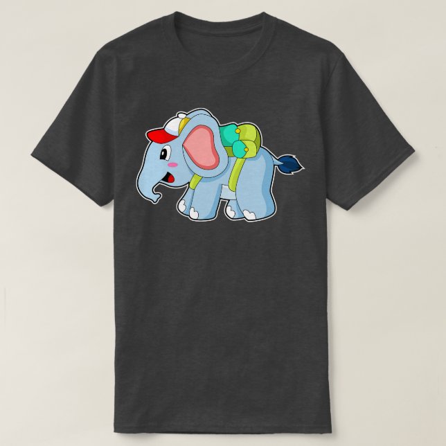 Elephant School Backpack  T-Shirt (Design Front)
