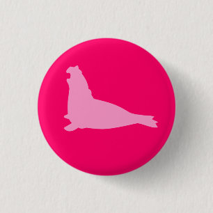 Elephant Seal Button Pink