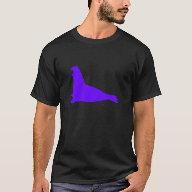 Elephant Seal Shirt Electric Purple (Front)