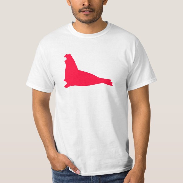 Elephant Seal Shirt Red (Front)