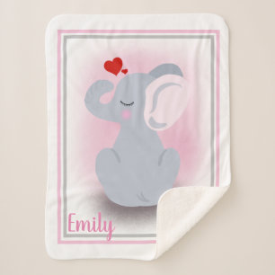 Elephant Sherpa Blanket