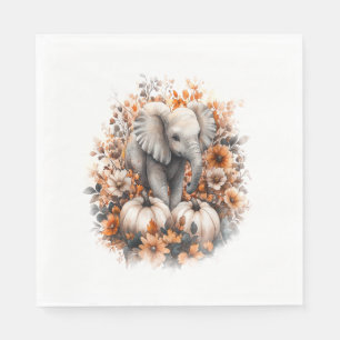 Elephant Shirt Country Pumpkin Napkin