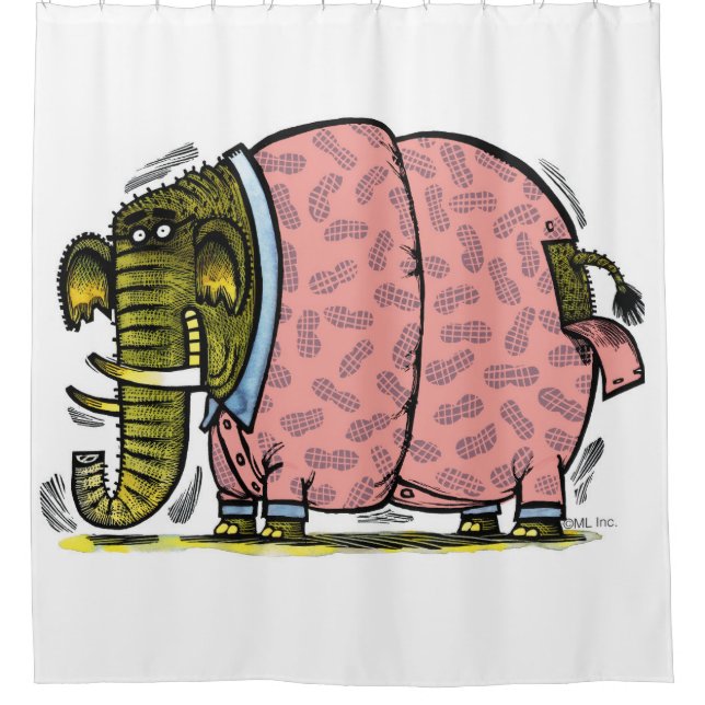 Elephant Shower Curtain (Front)