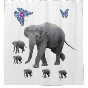 Elephant Shower Curtain