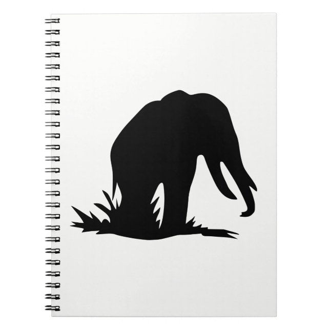 Elephant Silhouette Notebook (Front)