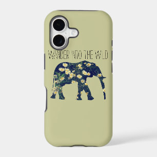 Elephant Silhouette Wanderlust Daisy Hipster Girly