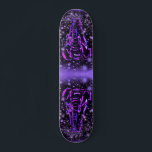 Elephant Skateboard Purple Pink Starry Night<br><div class="desc">Skateboard with Neon Purple Pink Elephant Walking At Starry Night Magic Animal Drawing - Choose / Add Your Unique Text / Colour - Make Your Special Skateboard Gift - Resize and move or remove and add elements / image with customisation tool ! - Drawing and Design by MIGNED. You can...</div>