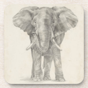 Elephant Sketch Coaster