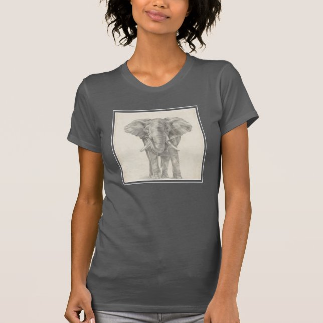 Elephant Sketch T-Shirt (Front)