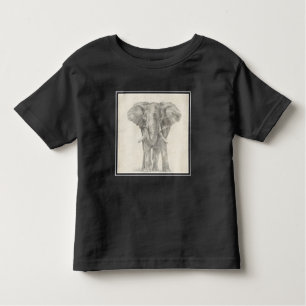 Elephant Sketch Toddler T-Shirt