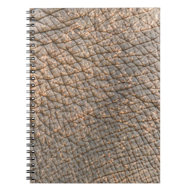 Elephant Skin: Abstract Texture Background Notebook (Front)