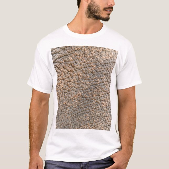 Elephant Skin: Abstract Texture Background T-Shirt (Front)