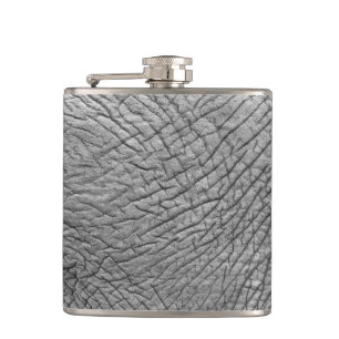 Elephant skin hip flask