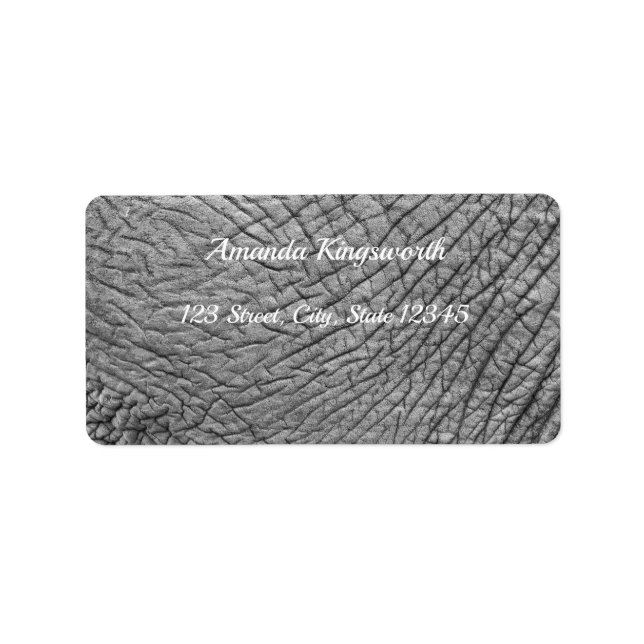 Elephant skin label (Front)