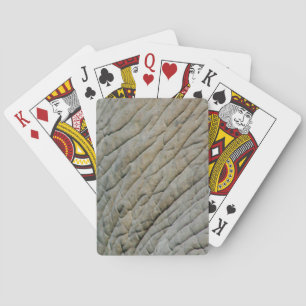 Elephant Skin Personalised With Your Name Playing Cards