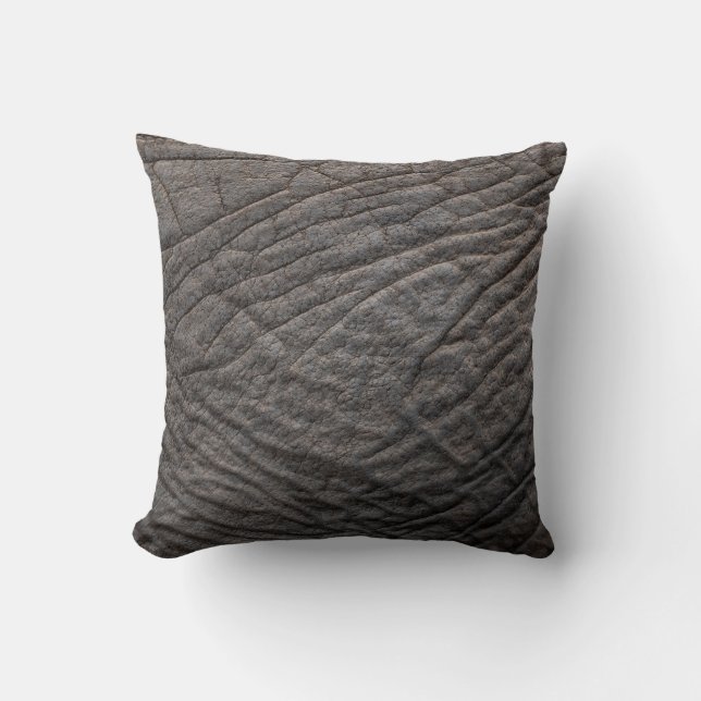 Elephant skin texture pachyderm cushion (Front)