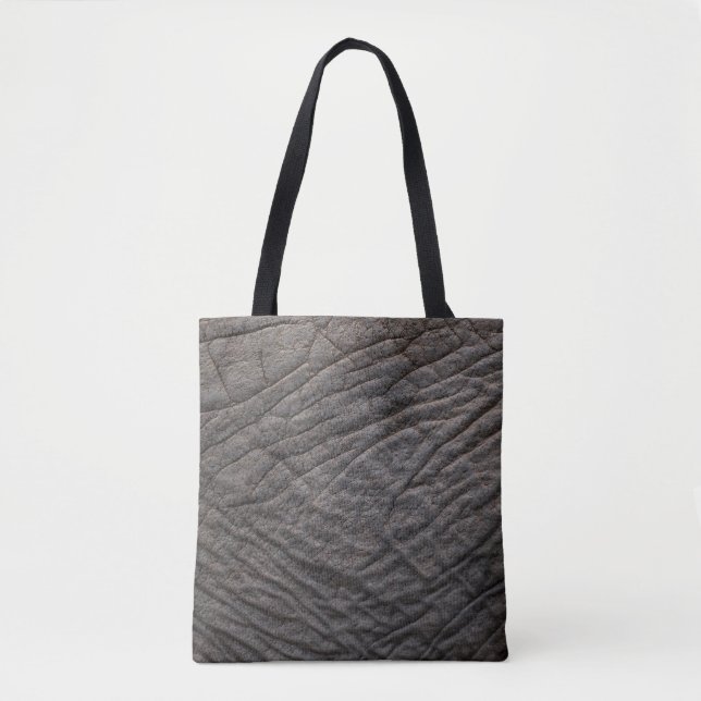 Elephant skin texture pachyderm tote bag (Front)