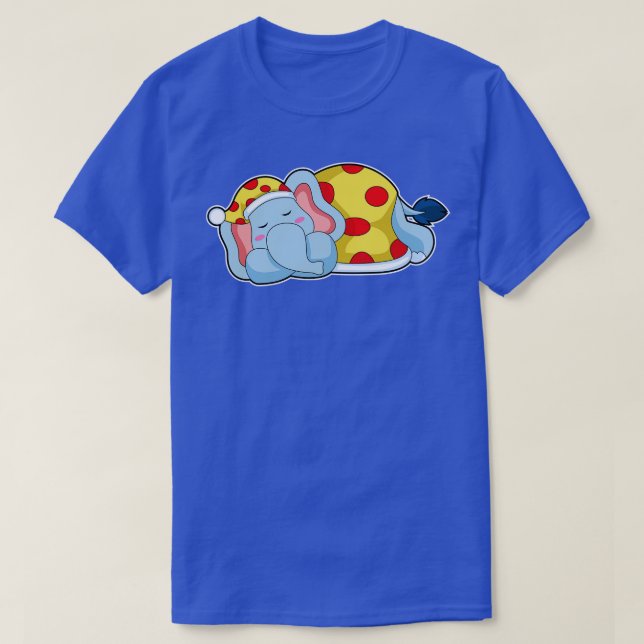 Elephant Sleeping Pyjamas T-Shirt (Design Front)