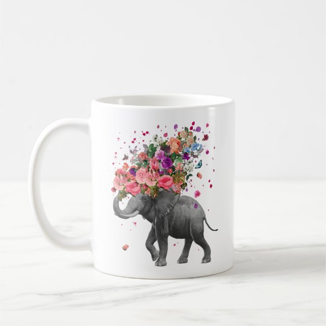 Elephant Splash Coffee Mug (Left)