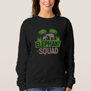 Elephant Squad Elephant Keeper Zoologist Sweatshirt