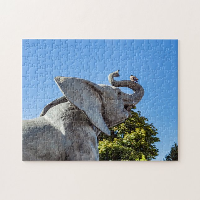 Elephant statue outside museum d'Orsay in Paris Jigsaw Puzzle (Horizontal)