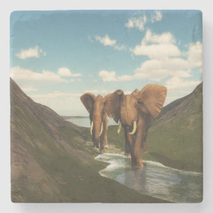 Elephant Stone Coaster