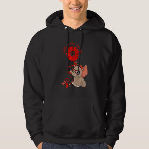Elephant Substance Abuse Awareness Red Ribbon Glas Hoodie