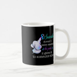 Elephant Suicide Pain Semicolon Suicide Prevention Coffee Mug
