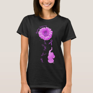 Elephant Sunflower Faith Hope Fight Love Overdose T-Shirt