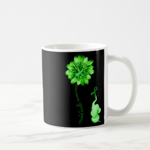 Elephant Sunflower Green Ribbon Mental Health Awar Coffee Mug