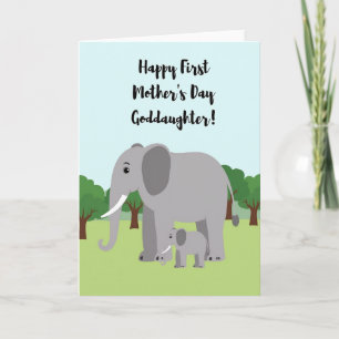 Elephant Sweet Mothers Day Card