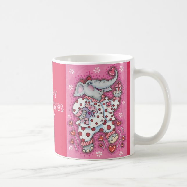 Elephant Sweetheart VALENTINE MUG *Customise (Right)