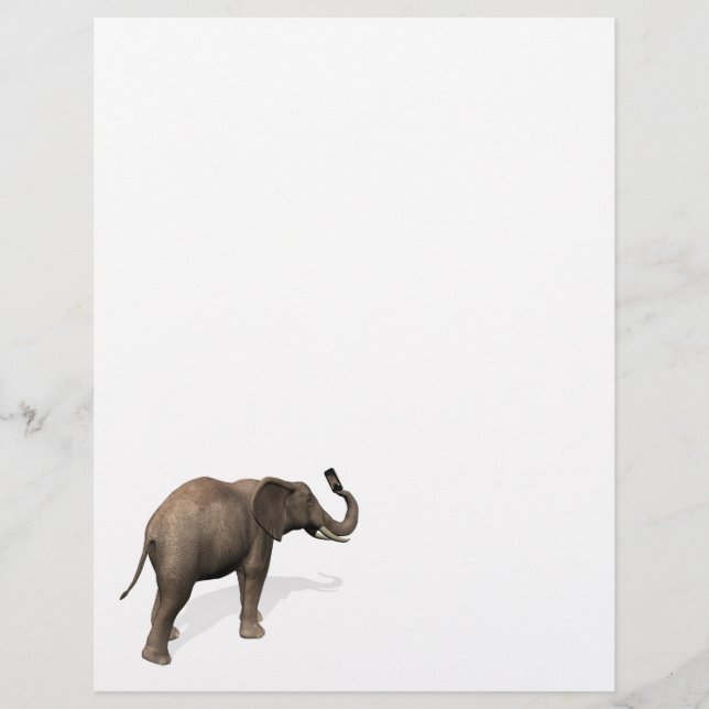 Elephant Taking A Selfie (Front)