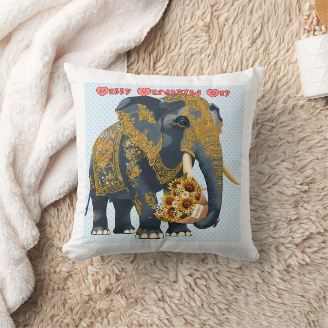 Elephant Thai style  Cushion (Blanket)
