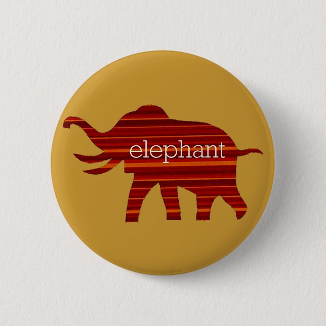 ELEPHANT THEATER 6 CM ROUND BADGE (Front)