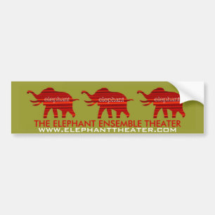 ELEPHANT THEATER BUMPER STICKER