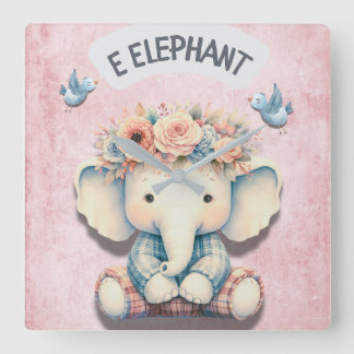Elephant-Themed Nursery: Adorable Décor Wall Clock