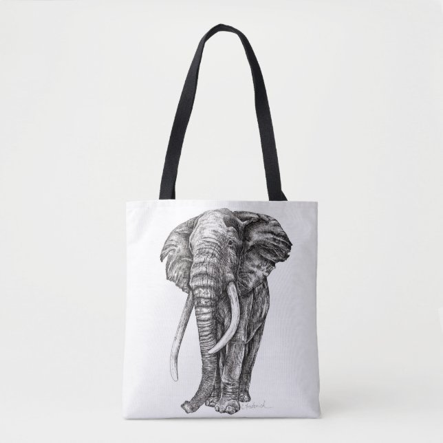 Elephant Tote Bag (Front)