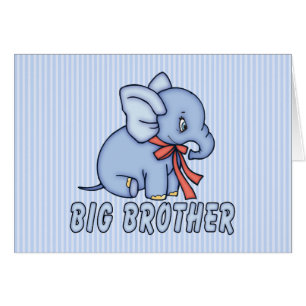Elephant Toy Big Brother Blank Card