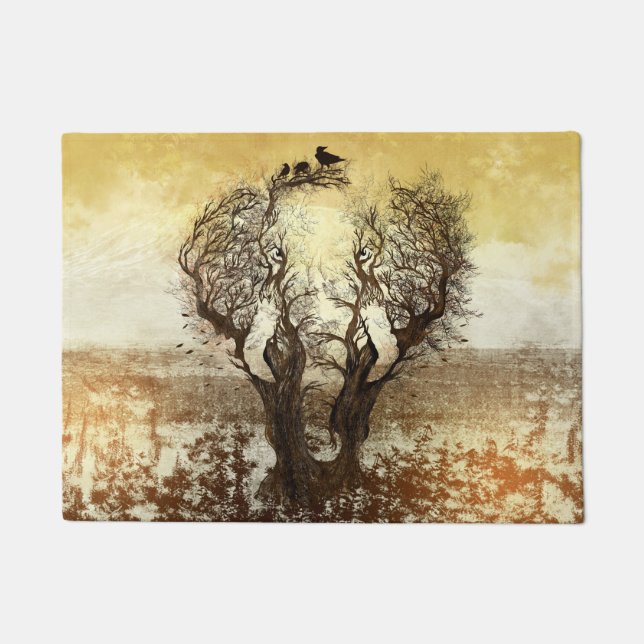 Elephant Tree Abstract Doormat (Front)