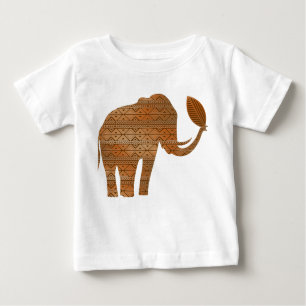 Elephant Tribal Art Design Baby T-Shirt