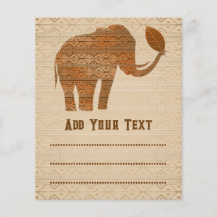 Elephant Tribal Art Design Flyer