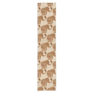 Elephant Tribal Art Design Short Table Runner