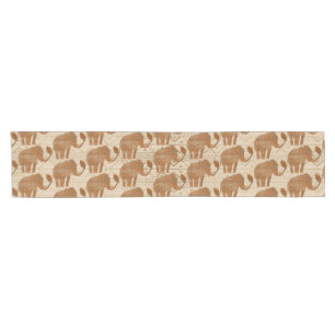 Elephant Tribal Art Design Short Table Runner