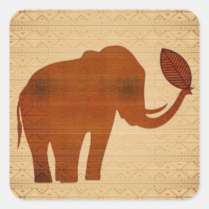 Elephant Tribal Art Design stickers