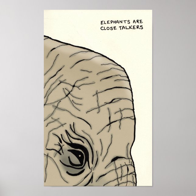 elephant trivia poster (Front)