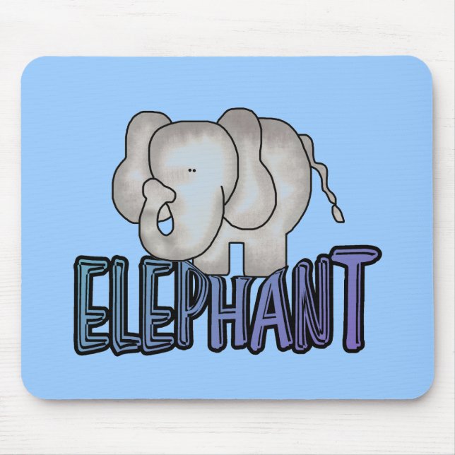 Elephant Tshirts and Gifts Mouse Pad (Front)